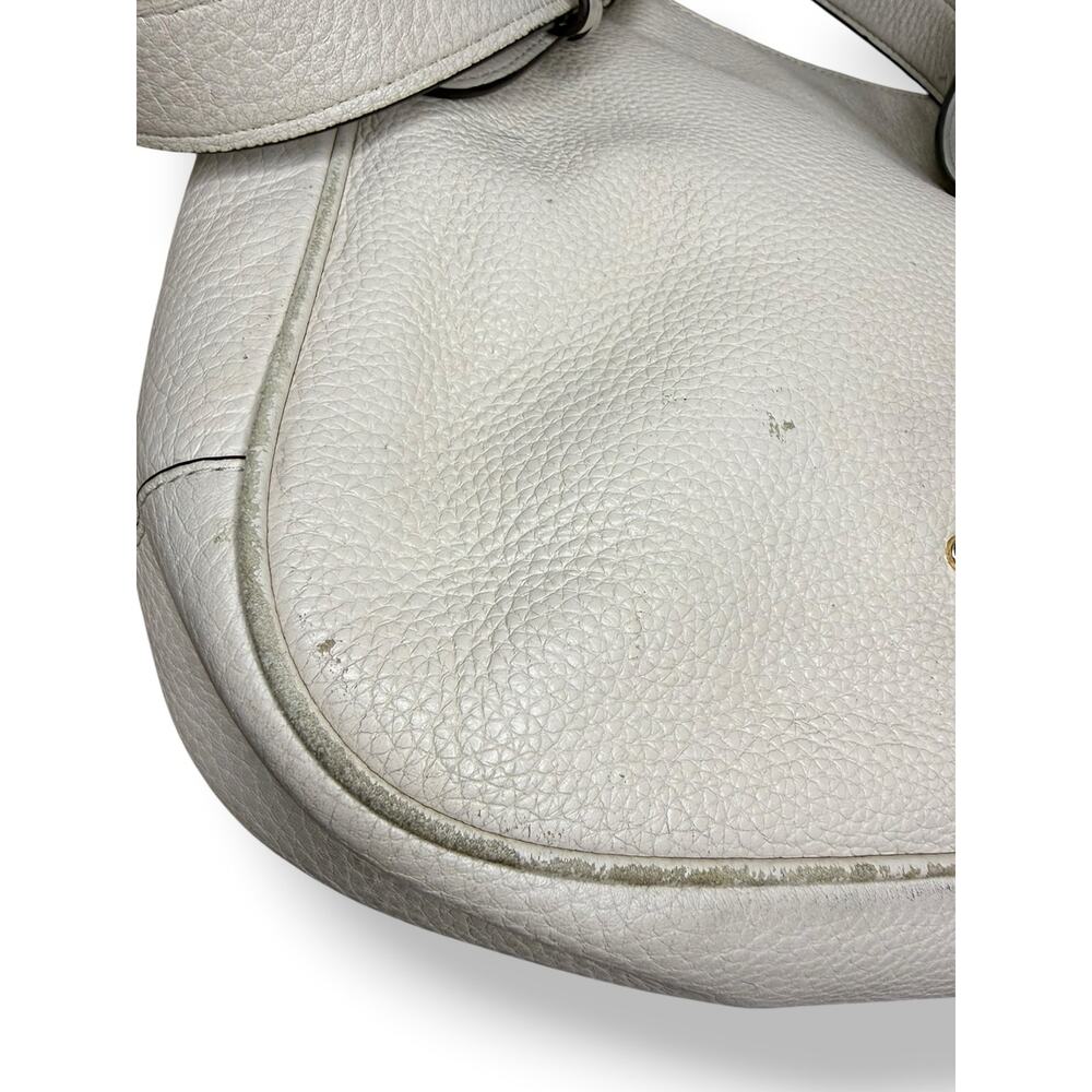 Coach Ellie File Bag Pebbled Leather Crossbody Purse - Chalk - Picture 8 of 8